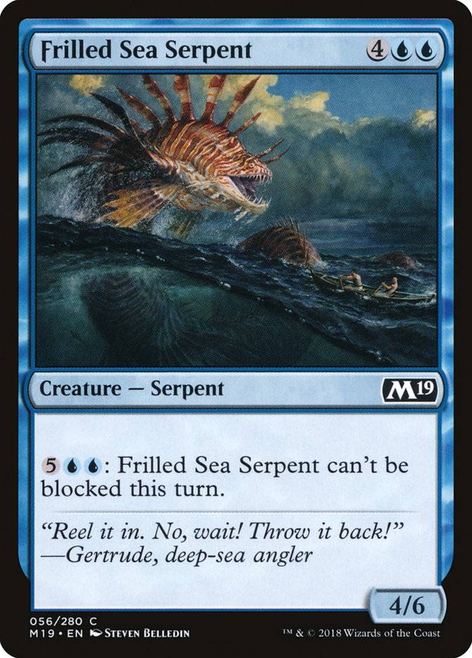 Frilled Sea Serpent [Core Set 2019] | Nerdhalla Games