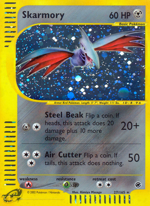 Skarmory (27/165) [Expedition: Base Set] | Nerdhalla Games