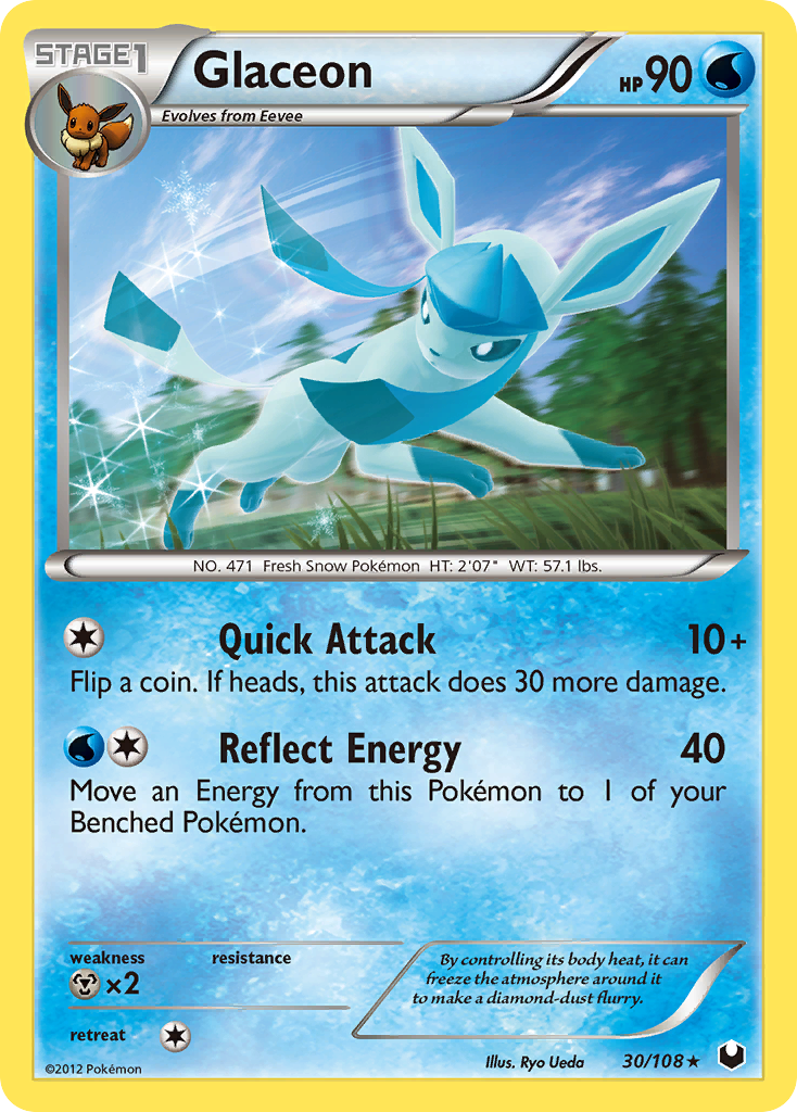 Glaceon (30/108) [Black & White: Dark Explorers] | Nerdhalla Games