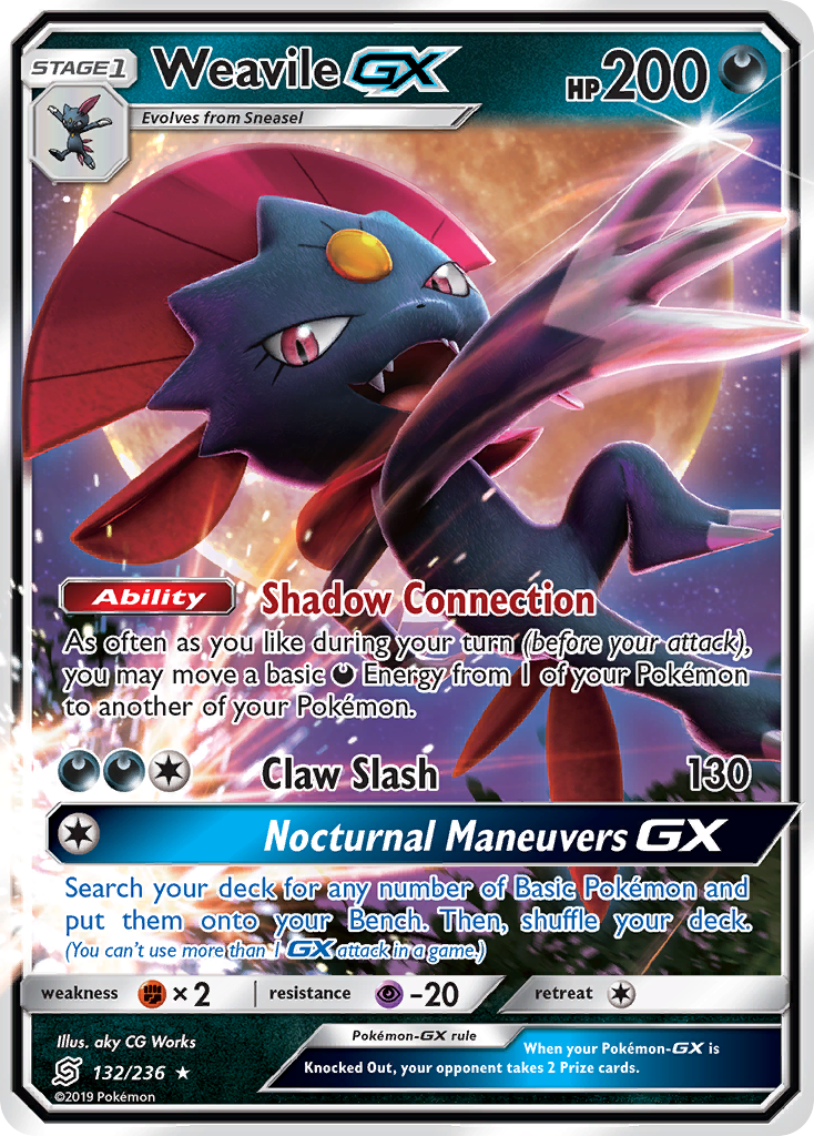 Weavile GX (132/236) [Sun & Moon: Unified Minds] | Nerdhalla Games