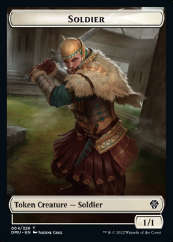 Soldier // Badger Double-sided Token [Dominaria United Tokens] | Nerdhalla Games