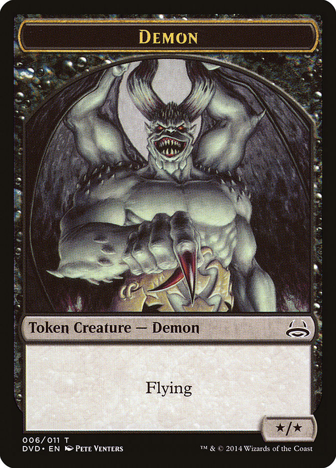 Demon Token (Divine vs. Demonic) [Duel Decks Anthology Tokens] | Nerdhalla Games