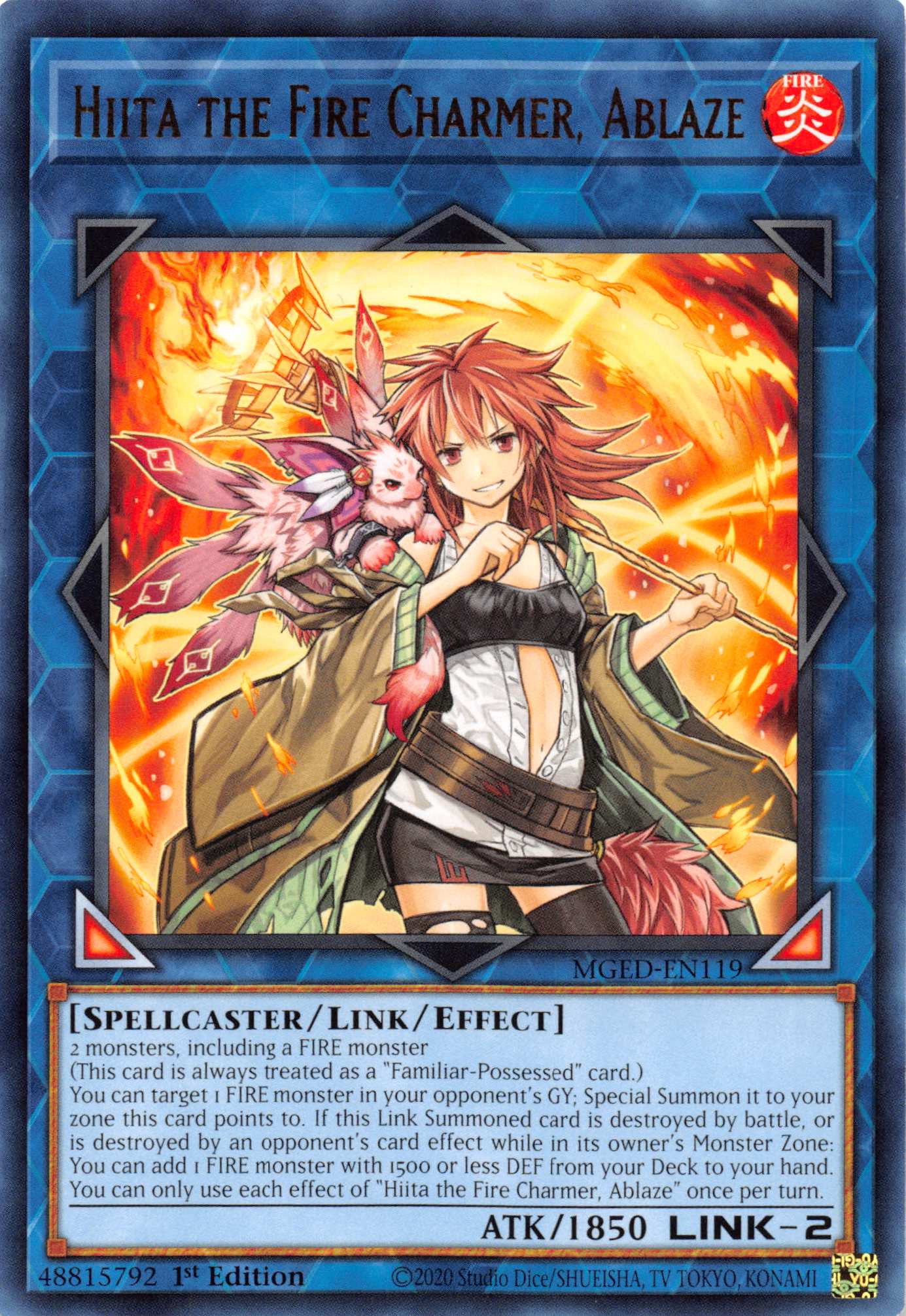 Hiita the Fire Charmer, Ablaze [MGED-EN119] Rare | Nerdhalla Games