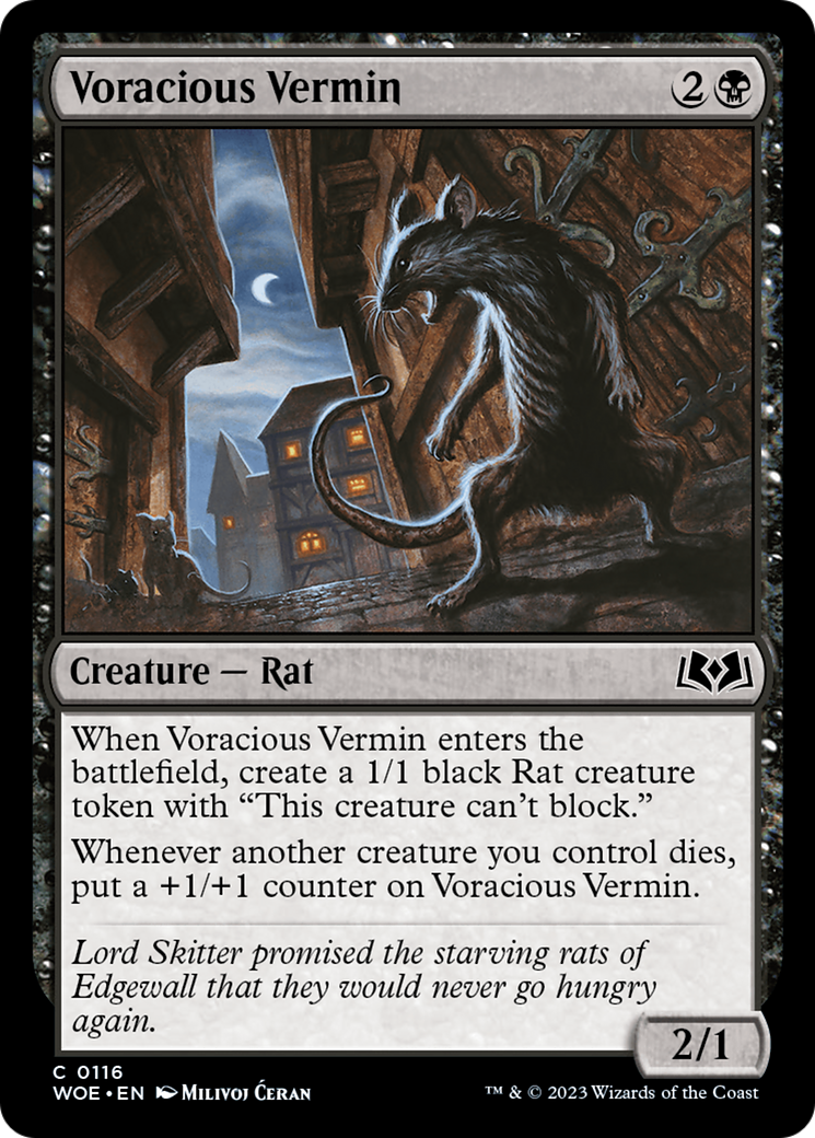 Voracious Vermin [Wilds of Eldraine] | Nerdhalla Games