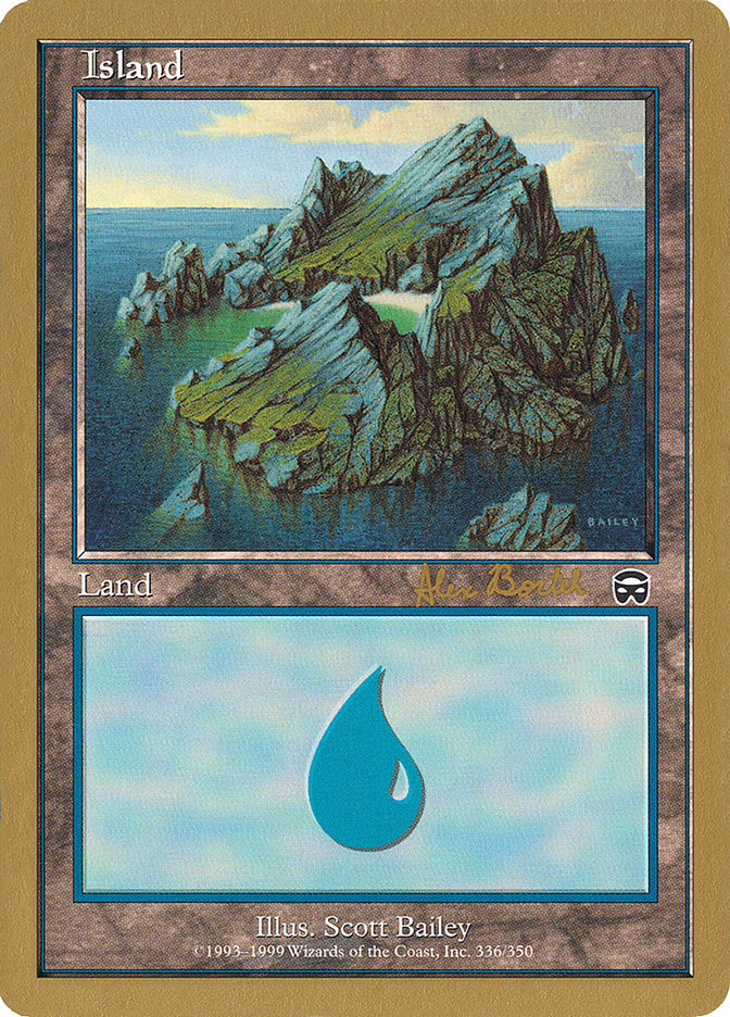 Island (ab336) (Alex Borteh) [World Championship Decks 2001] | Nerdhalla Games