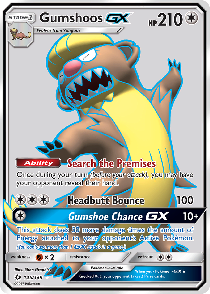 Gumshoos GX (145/149) [Sun & Moon: Base Set] | Nerdhalla Games