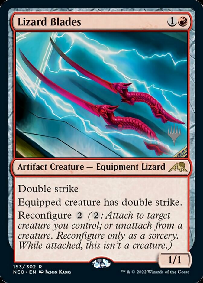 Lizard Blades (Promo Pack) [Kamigawa: Neon Dynasty Promos] | Nerdhalla Games