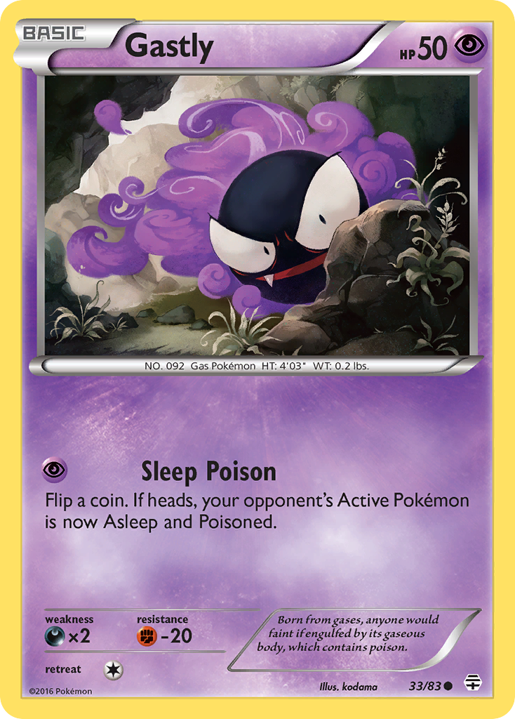 Gastly (33/83) [XY: Generations] | Nerdhalla Games