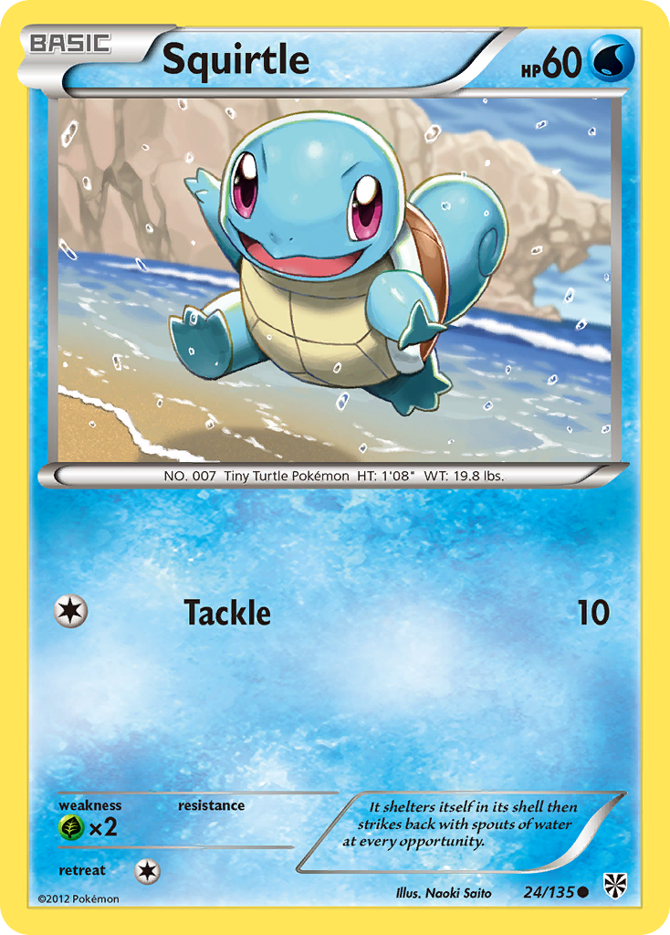 Squirtle (24/135) [Black & White: Plasma Storm] | Nerdhalla Games