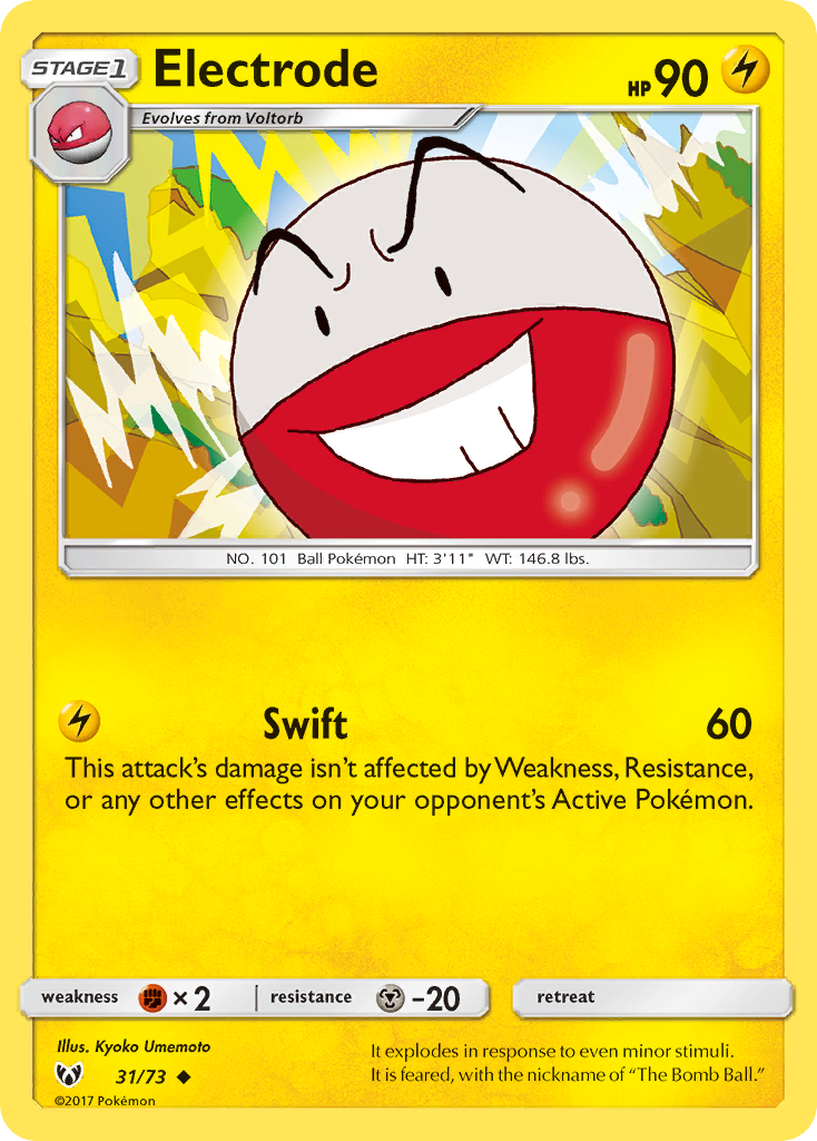 Electrode (31/73) [Sun & Moon: Shining Legends] | Nerdhalla Games