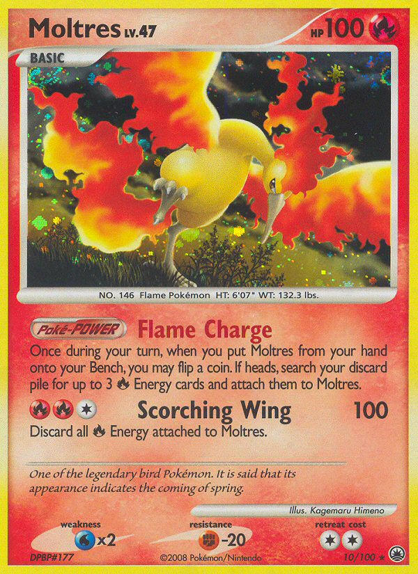 Moltres (10/100) [Diamond & Pearl: Majestic Dawn] | Nerdhalla Games