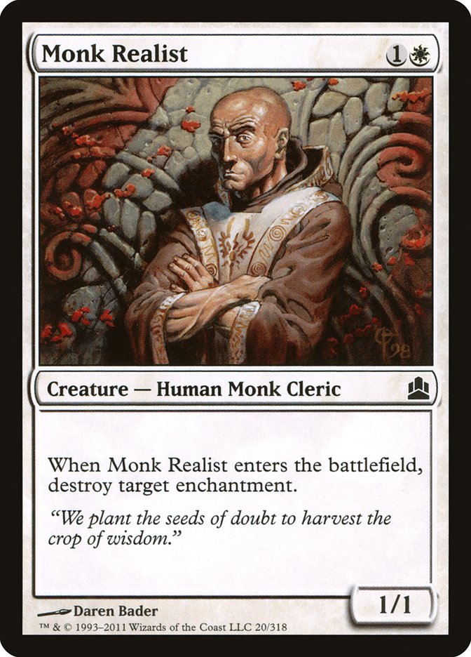 Monk Realist [Commander 2011] | Nerdhalla Games