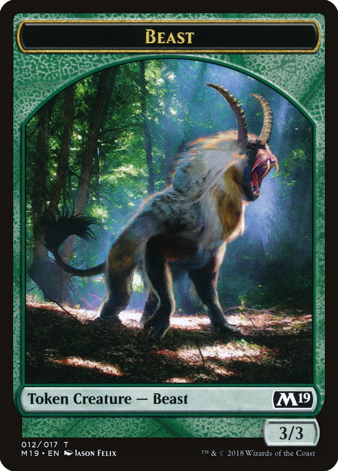 Beast [Core Set 2019 Tokens] | Nerdhalla Games