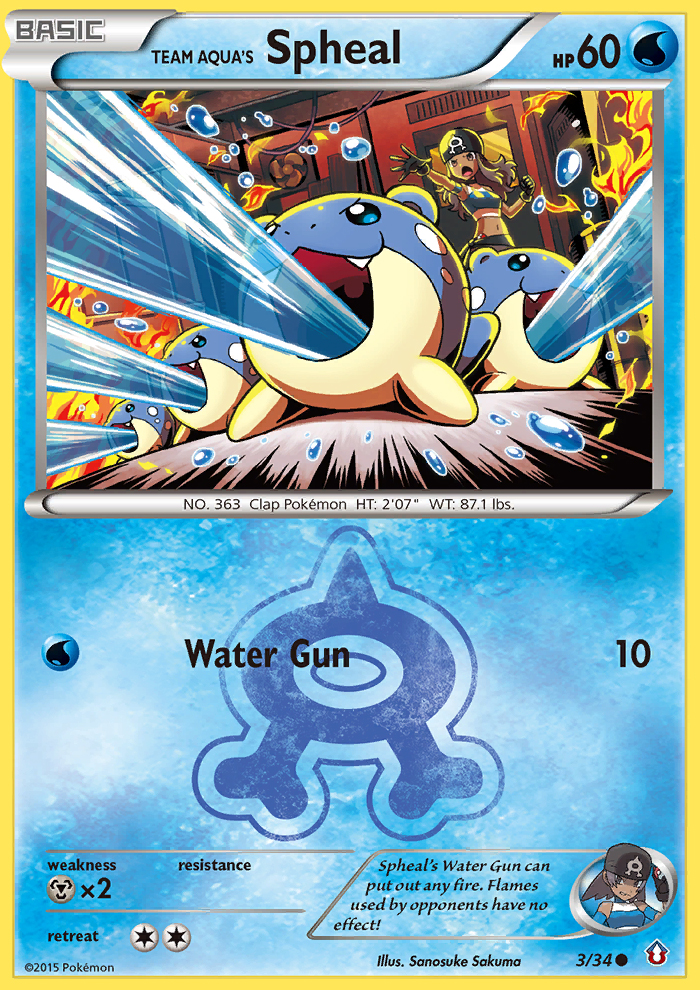 Team Aqua's Spheal (3/34) [XY: Double Crisis] | Nerdhalla Games