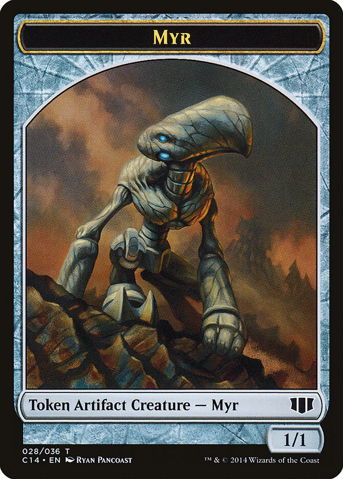 Myr // Pentavite Double-sided Token [Commander 2014 Tokens] | Nerdhalla Games