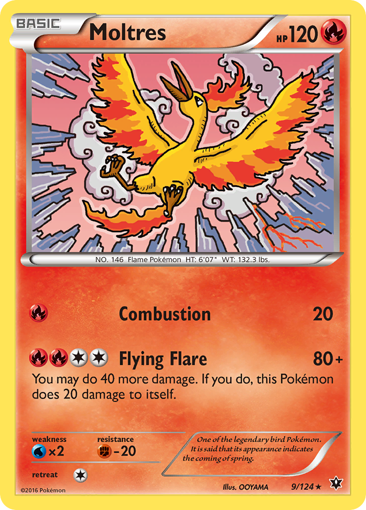 Moltres (9/124) [XY: Fates Collide] | Nerdhalla Games