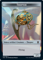 Spirit (003) // Thopter Double-sided Token [Innistrad: Crimson Vow Commander Tokens] | Nerdhalla Games