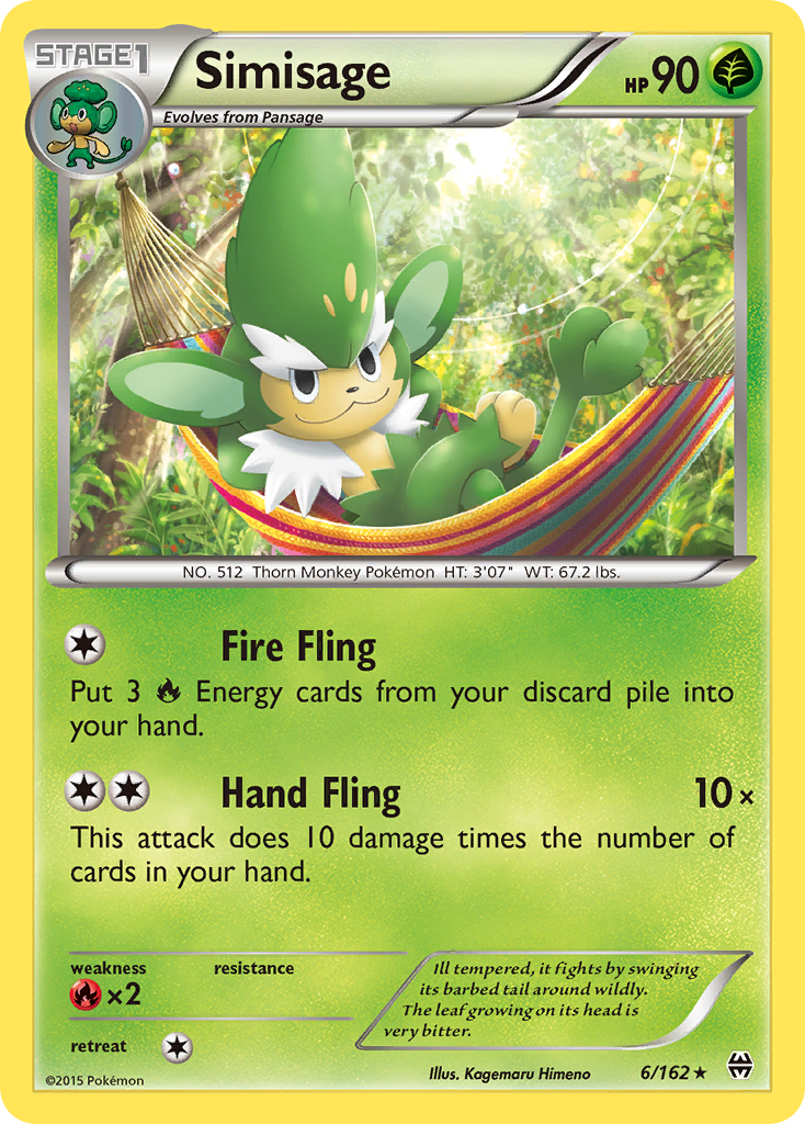 Simisage (6/162) [XY: BREAKthrough] | Nerdhalla Games