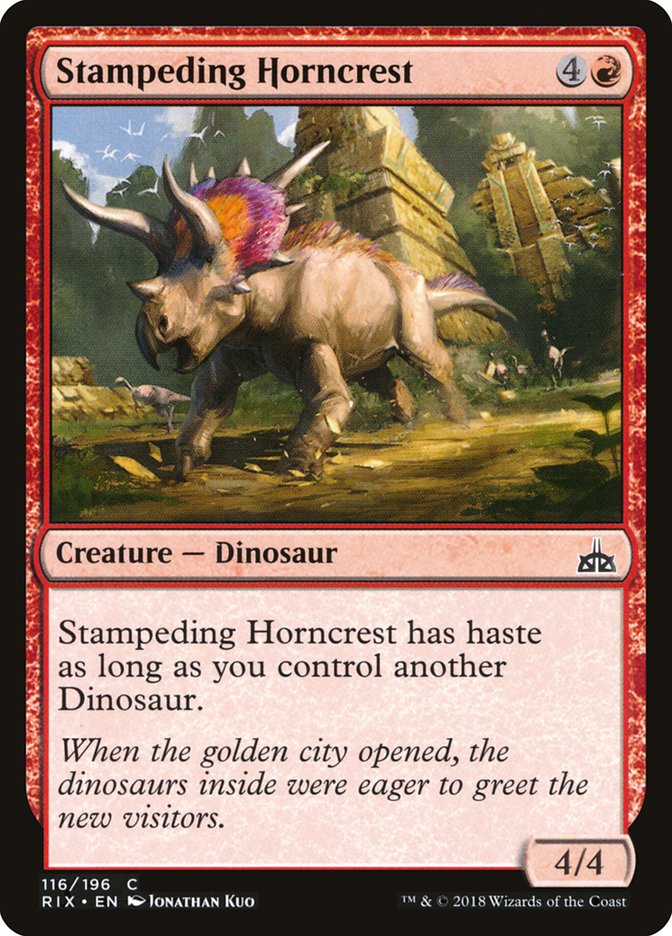 Stampeding Horncrest [Rivals of Ixalan] | Nerdhalla Games