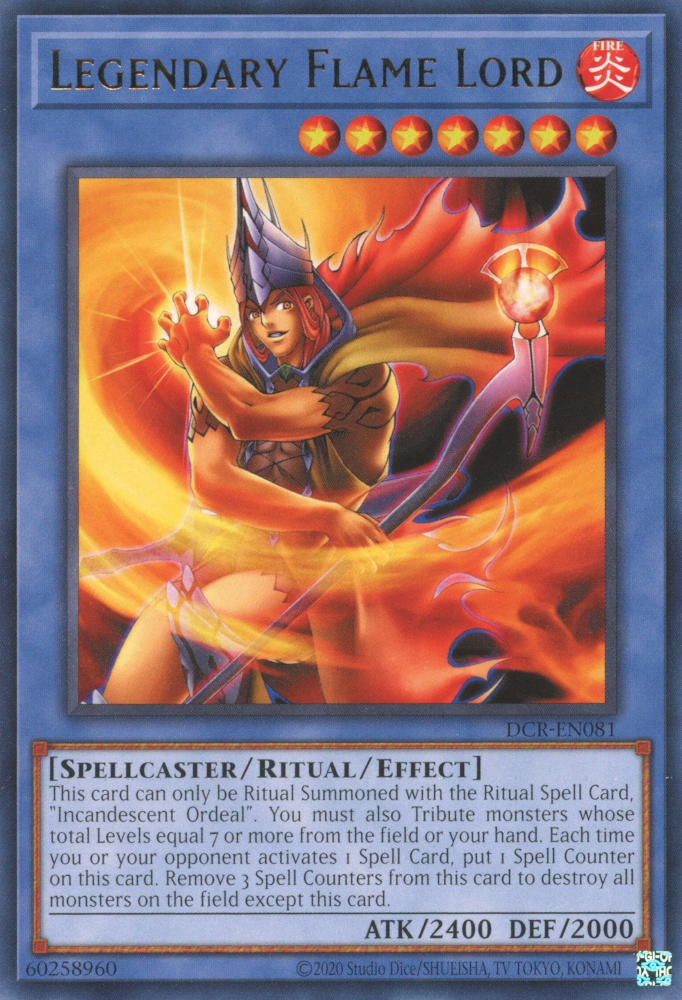 Legendary Flame Lord [DCR-EN081] Rare | Nerdhalla Games