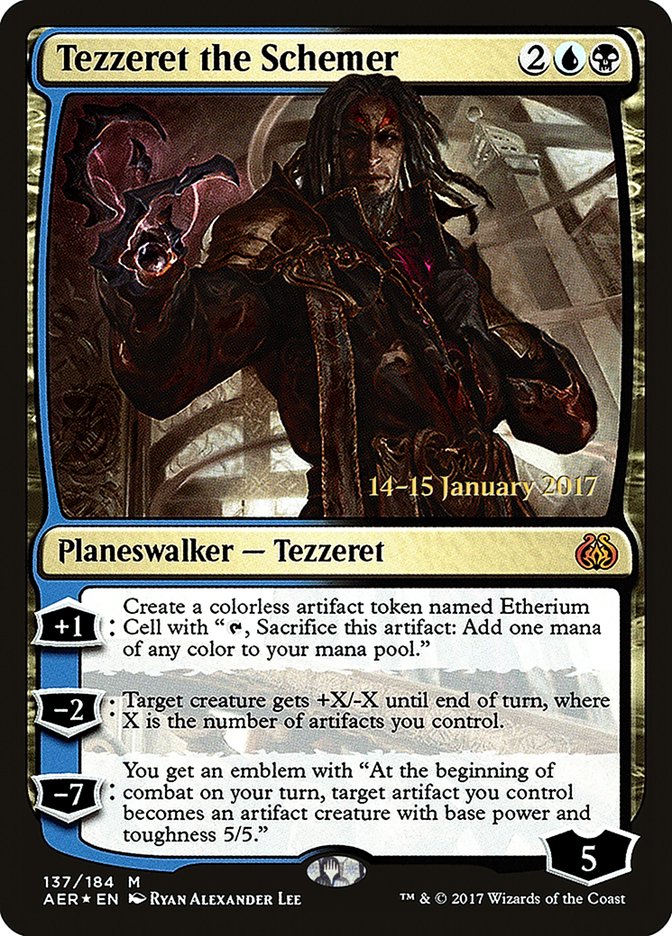 Tezzeret the Schemer  [Aether Revolt Prerelease Promos] | Nerdhalla Games