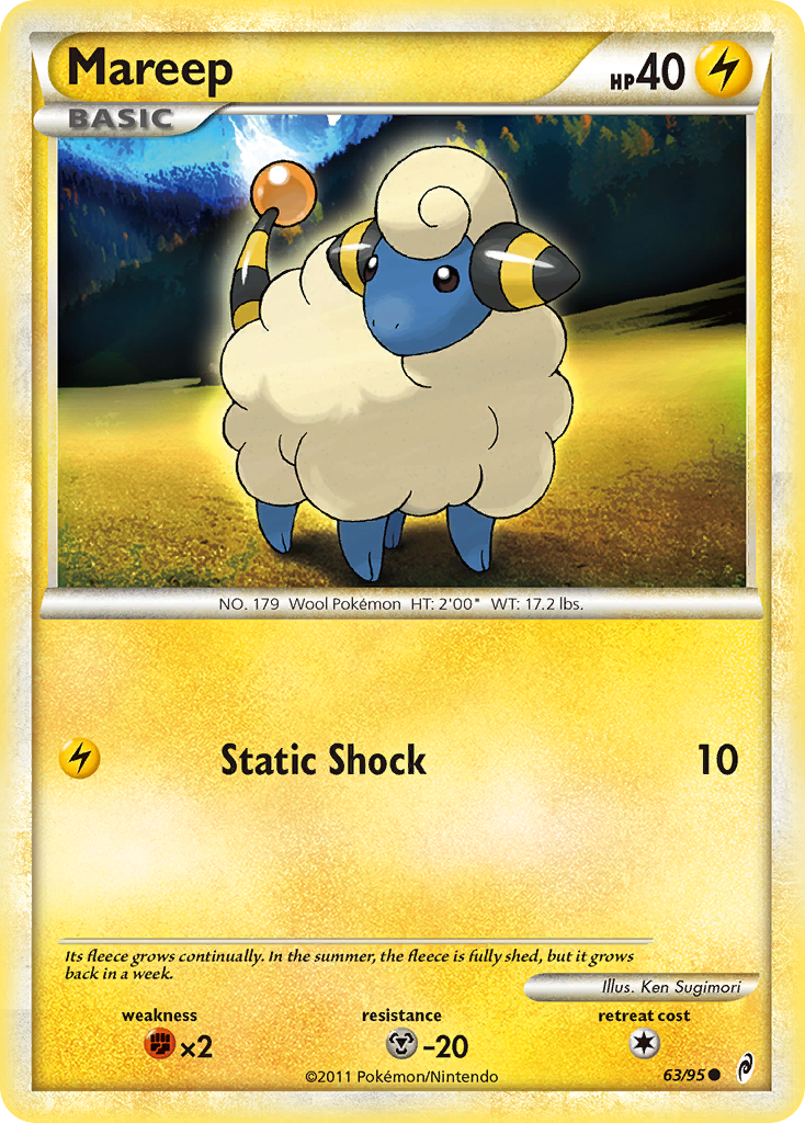 Mareep (63/95) [HeartGold & SoulSilver: Call of Legends] | Nerdhalla Games