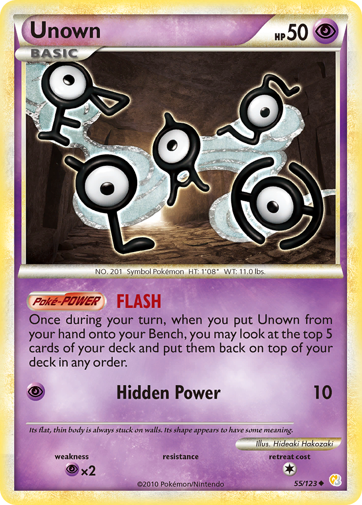 Unown (55/123) [HeartGold & SoulSilver: Base Set] | Nerdhalla Games