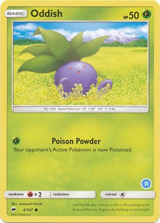 Oddish (4/147) (Deck Exclusive #11) [Sun & Moon: Trainer Kit - Alolan Ninetales] | Nerdhalla Games