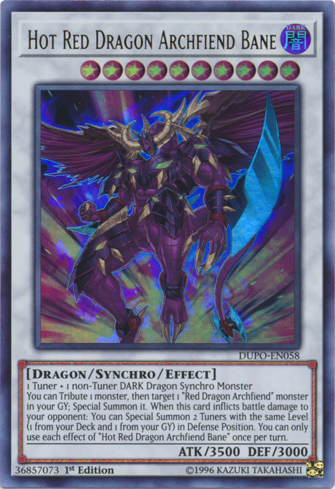 Hot Red Dragon Archfiend Bane [DUPO-EN058] Ultra Rare | Nerdhalla Games