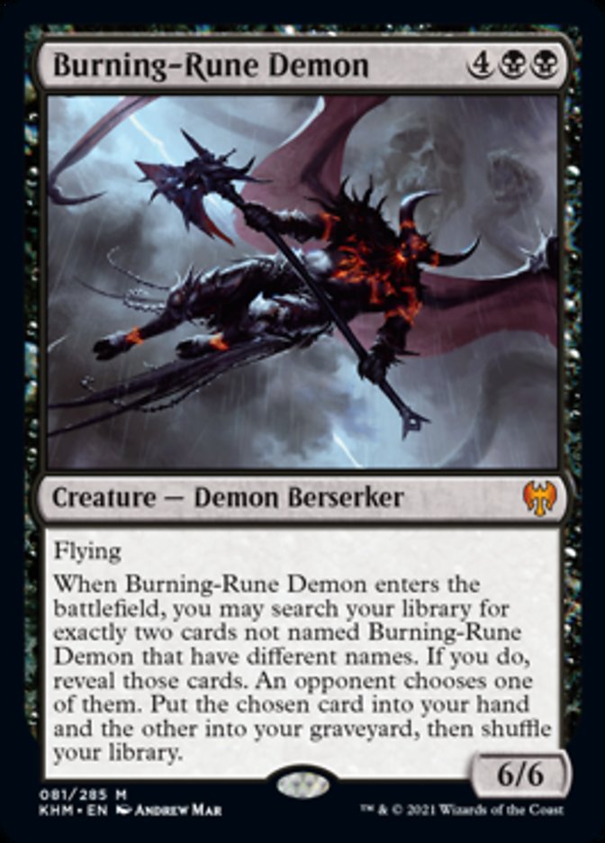 Burning-Rune Demon [Kaldheim] | Nerdhalla Games