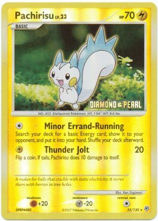 Pachirisu (35/130) [Burger King Promos: 2008 Collection] | Nerdhalla Games