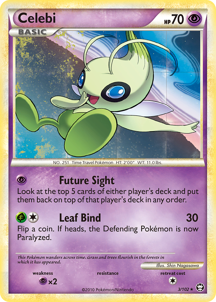 Celebi (3/102) [HeartGold & SoulSilver: Triumphant] | Nerdhalla Games