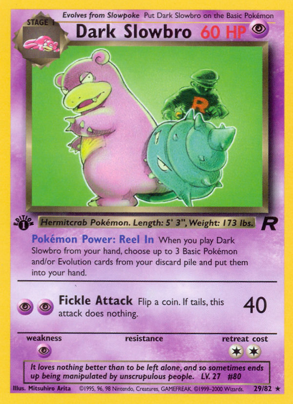 Dark Slowbro (29/82) [Team Rocket 1st Edition] | Nerdhalla Games