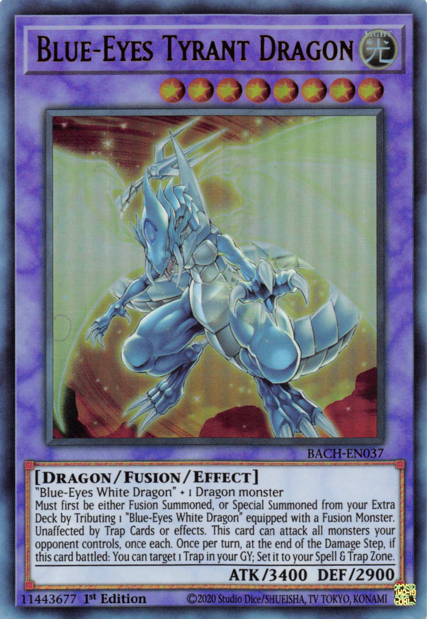 Blue-Eyes Tyrant Dragon [BACH-EN037] Ultra Rare | Nerdhalla Games