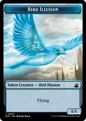 Saproling // Bird Illusion Double-Sided Token [Ravnica Remastered Tokens] | Nerdhalla Games