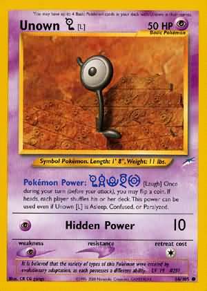 Unown [L] (86/105) [Neo Destiny Unlimited] | Nerdhalla Games