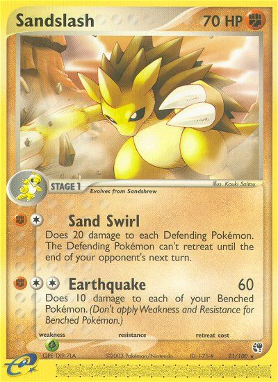 Sandslash (21/100) [EX: Sandstorm] | Nerdhalla Games