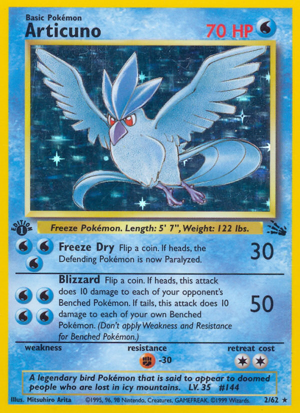 Articuno (2/62) [Fossil 1st Edition] | Nerdhalla Games