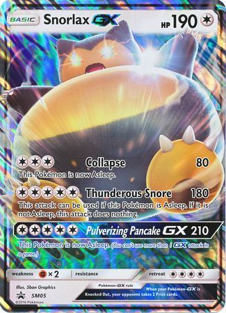 Snorlax GX (SM05) (Jumbo Card) [Sun & Moon: Black Star Promos] | Nerdhalla Games