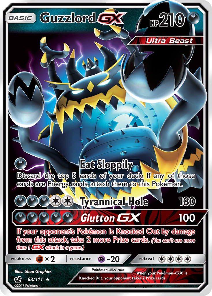 Guzzlord GX (63/111) [Sun & Moon: Crimson Invasion] | Nerdhalla Games