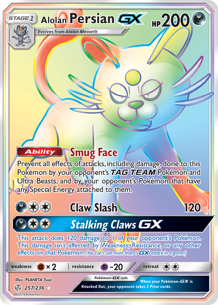 Alolan Persian GX (257/236) [Sun & Moon: Cosmic Eclipse] | Nerdhalla Games