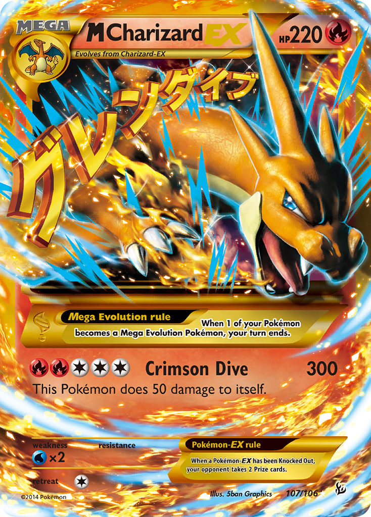 M Charizard EX (107/106) [XY: Flashfire] | Nerdhalla Games