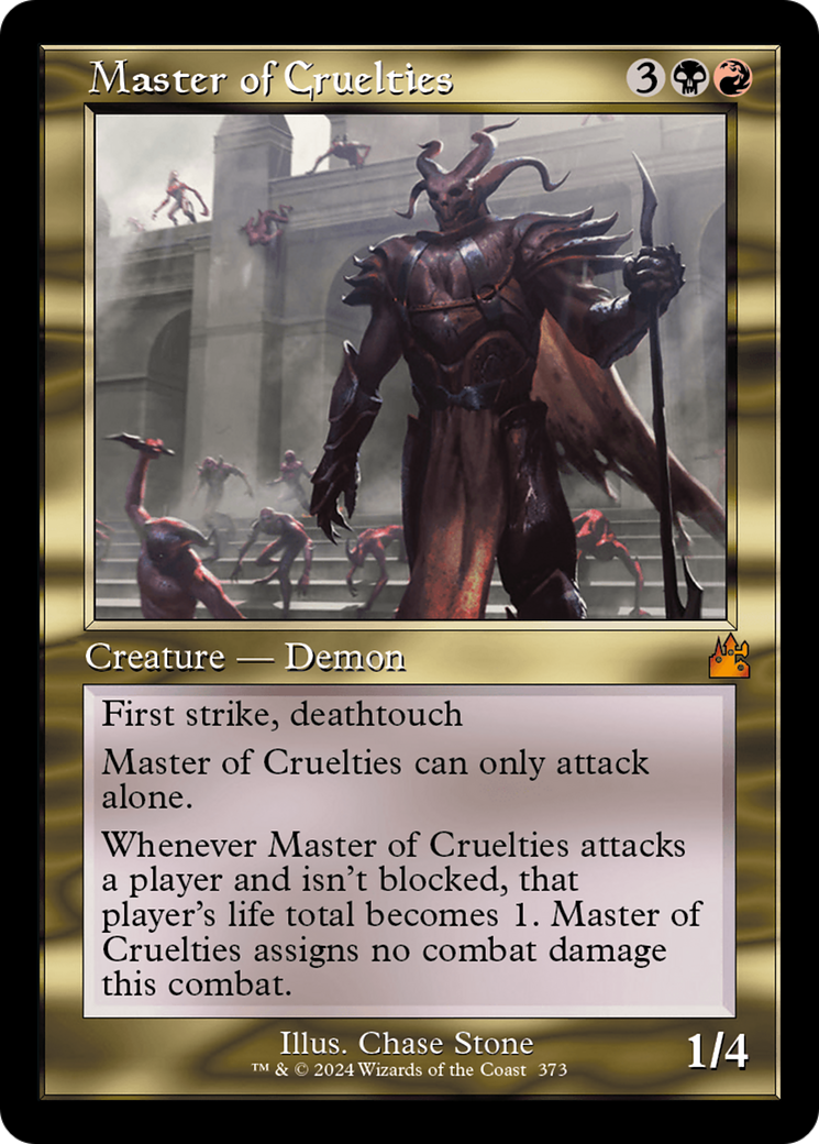 Master of Cruelties (Retro Frame) [Ravnica Remastered] | Nerdhalla Games