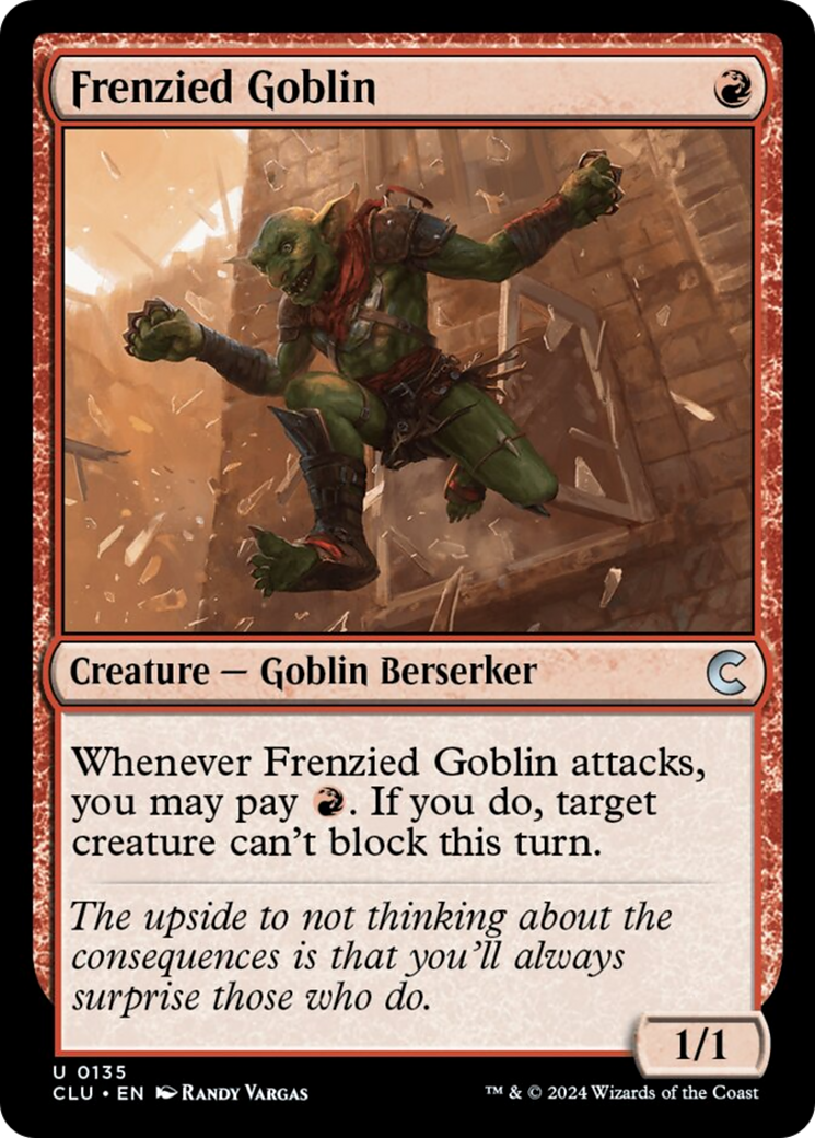 Frenzied Goblin [Ravnica: Clue Edition] | Nerdhalla Games