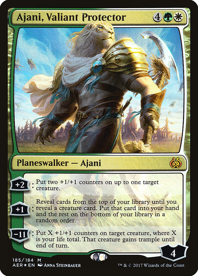 Ajani, Valiant Protector [Aether Revolt] | Nerdhalla Games