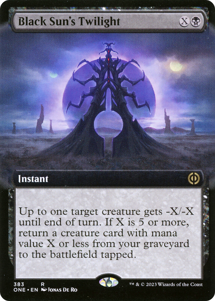 Black Sun's Twilight (Extended Art) [Phyrexia: All Will Be One] | Nerdhalla Games