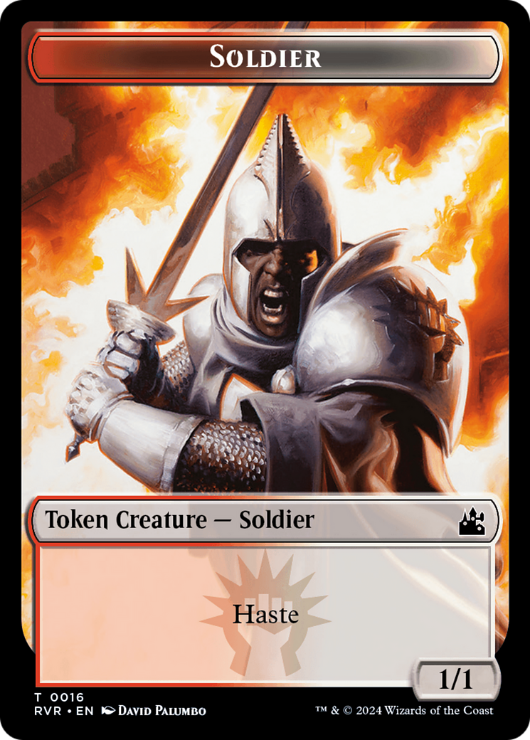 Goblin (0008) // Soldier Double-Sided Token [Ravnica Remastered Tokens] | Nerdhalla Games