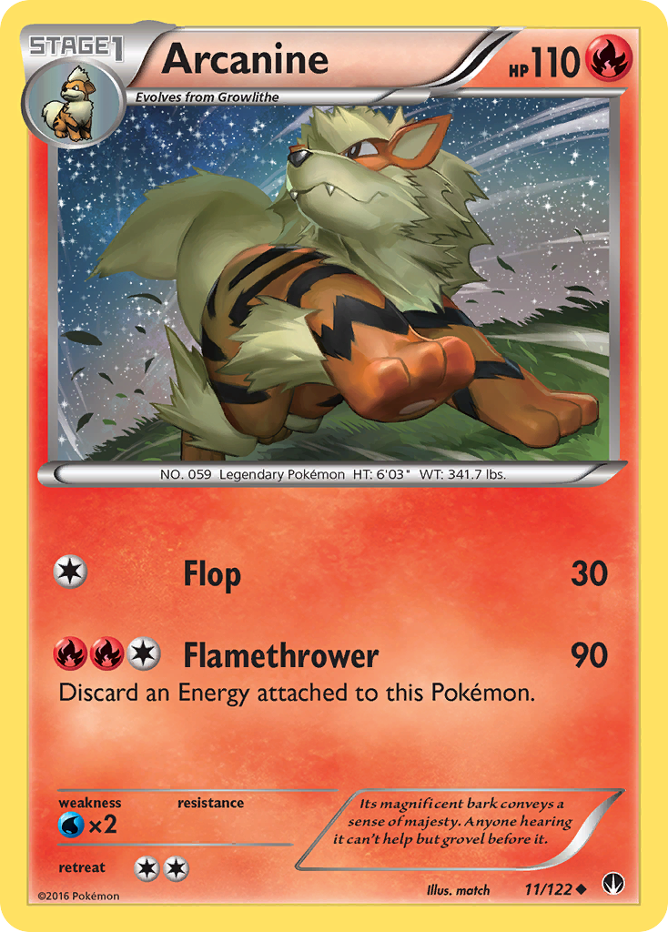 Arcanine (11/122) [XY: BREAKpoint] | Nerdhalla Games