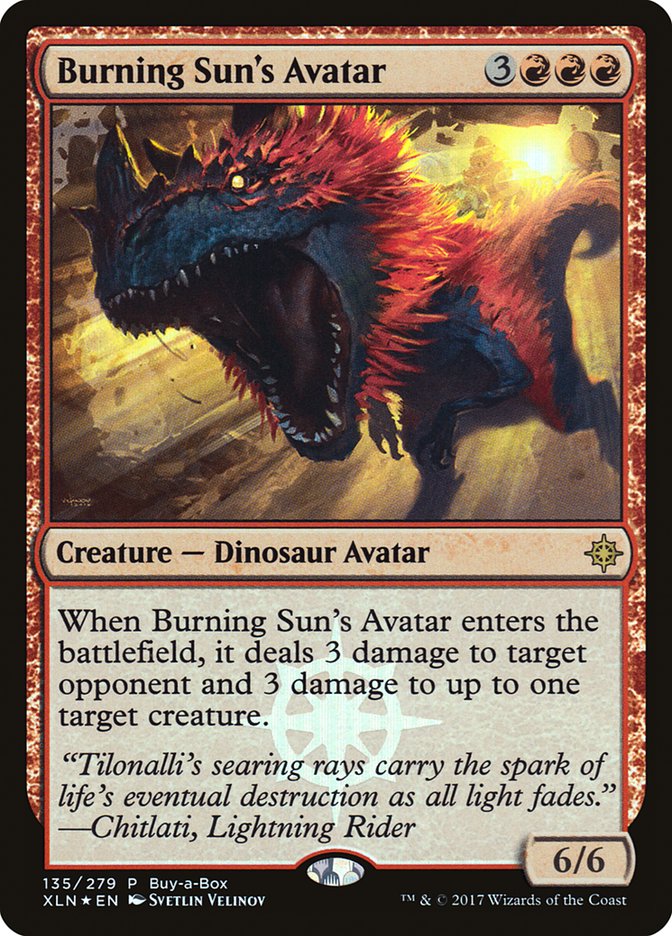 Burning Sun's Avatar (Buy-A-Box) [Ixalan Promos] | Nerdhalla Games