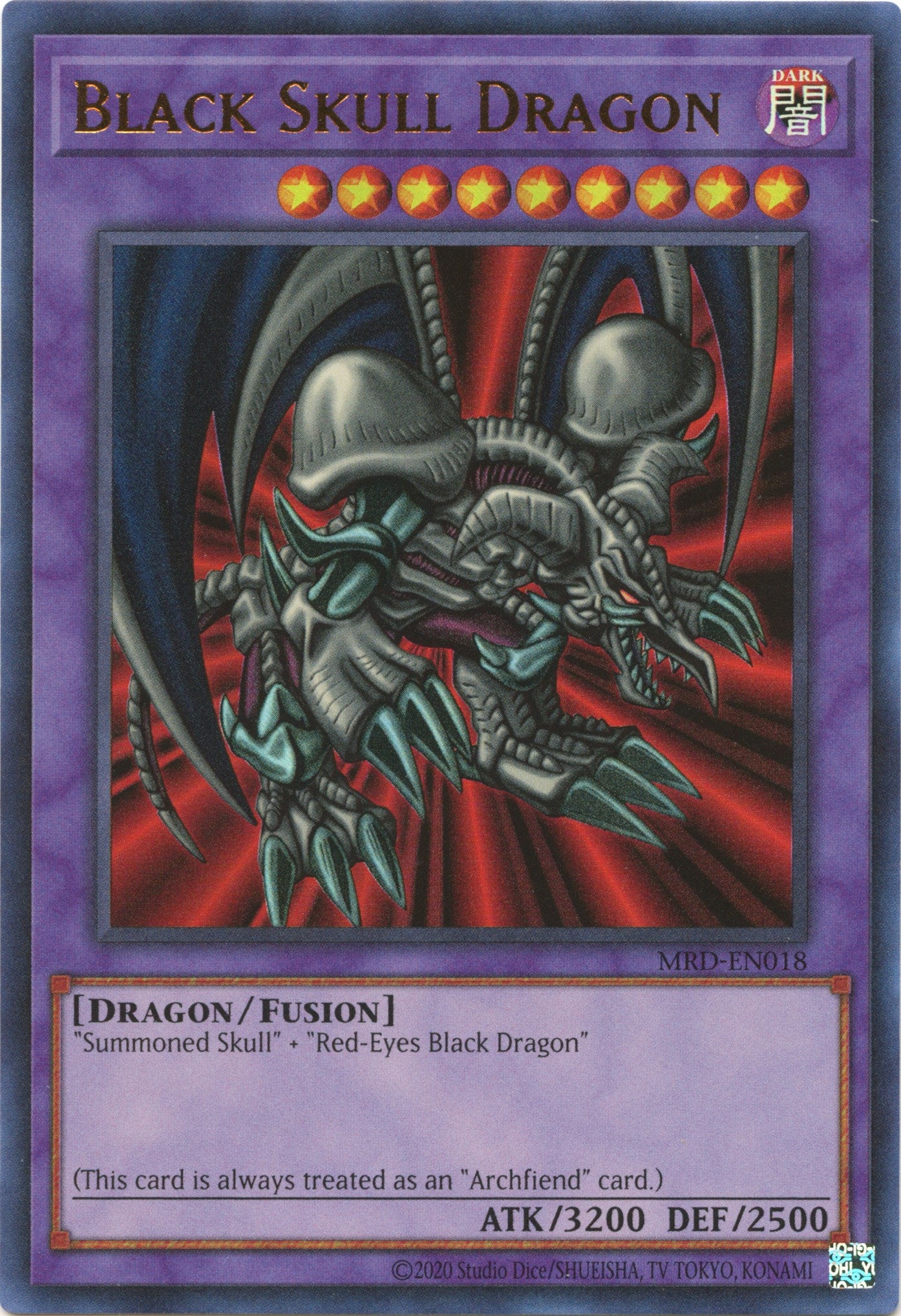 Black Skull Dragon (25th Anniversary) [MRD-EN018] Ultra Rare | Nerdhalla Games